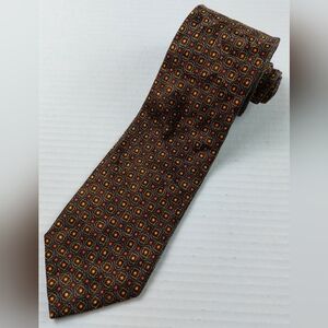 Robert Talbott Best Of Class Foulard Tie Multicolored Silk 58.75"x3.5" USA